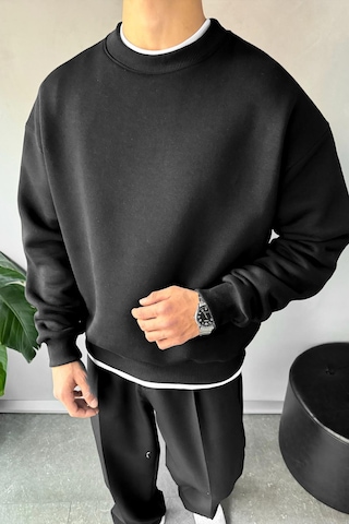 Flaw Basic Oversize Sweatshirt Siyah Sİyah