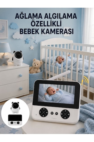Gece Görüşlü Güvenli Bebek Monitörü 720p Hd Görüntü Yeni Nesil - Lisinya
