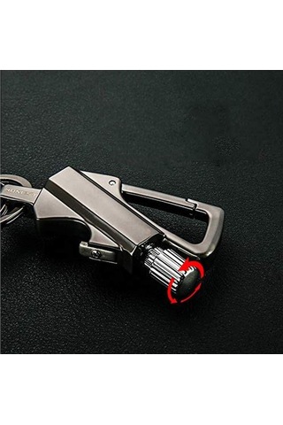 Dancemonkey Kalıcı Metal Çakmak, Dış Mekan Acil Durum Kibrit Ateşçi, Yeniden Doldurulabilir Siyah Siyah