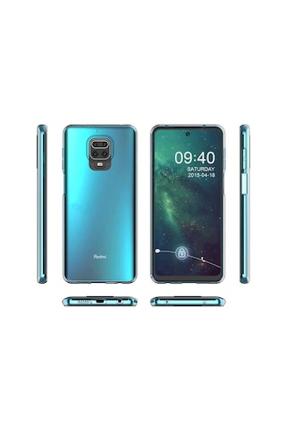 Xiaomi Redmi Note 9 Pro Kilif Seffaf Silikon Hibrit Case 358307418