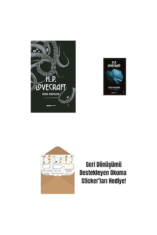 H.p. Lovecraft - Bütün Hikayeleri Ciltli + Delilik Dağlarında + Okuma Sticker'ları
