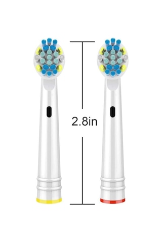 Şarjlı Diş Fırçası Oral-b Uyumlu Floss Action 4 Lü Dış Fırçası Yedek Başlığı