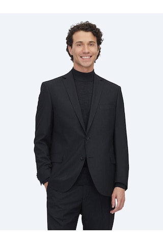 Kip Siyah Mikro Regular Fit Takım Elbise Siyah