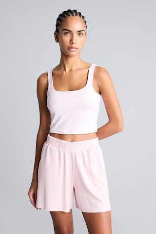 Defacto Relax Fıt Beli Lastikli Kısa Paça Basic Bermuda Şort I7542ax26aupn638 Pembe-pn638