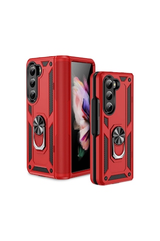Samsung Uyumlu Galaxy Z Fold 5 Kılıf Zore Vega Kapak Mavi