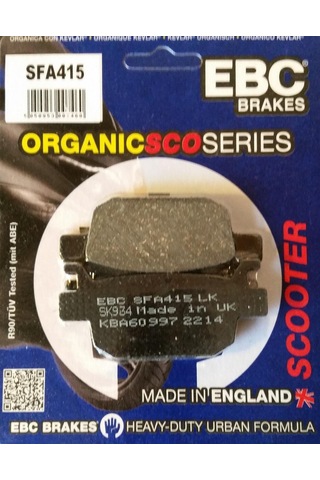 Ebc Sfa415 2022-2025 Honda Adv 350 Uyumlu Arka Fren Balatası Organik Balata