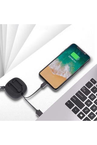 Konfulon S79 2A Micro USB Kablo 20 CM - 1M Siyah