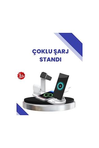 Buğz Masaüstü Düzenleyici 4 Ü 1 Arada Kablosuz Şarj Aksesuarı