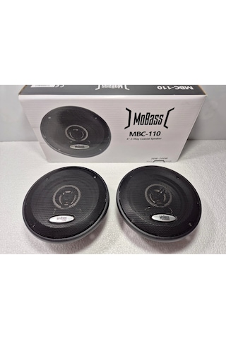 Mobass 10cm Hoparlör Mobass Mbc-110 - 200w Kapaklı , Tweeterli Torpido Ve Kapı Hoparlörü 10cm