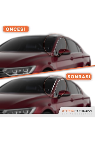 intakrom Volkswagen Passat B8 Krom Ön Cam Direği 2 Parça 2015 - 2019