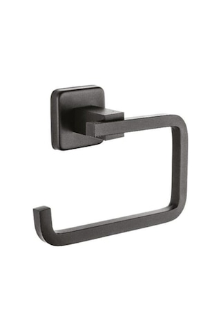 Ömür Boyu Paslanmaz Tuvalet Wc Kağıtlığı Siyah D-004