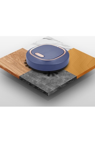 Magideal Dolıty 3 In 1 Akıllı Robot Süpürge Otomatik Temizleme Paspas Mavi