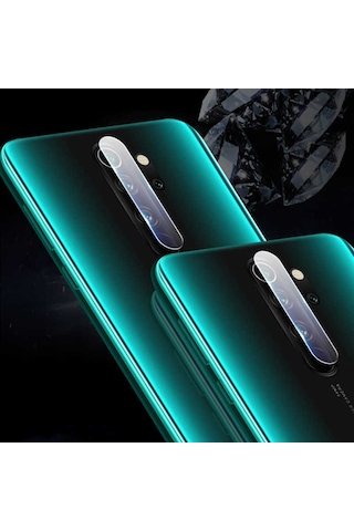 Kilifone - Xiaomi Redmi Note 8 Pro Uyumlu - Kamera Lens Koruyucu Cam Koruma - Şeffaf