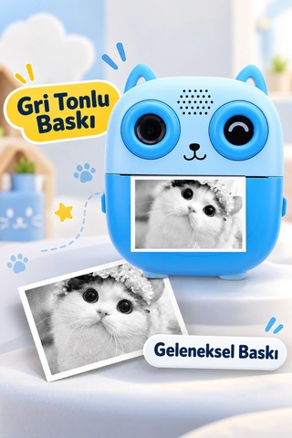 SY S5 Şipşak Baskılı Çocuk Kamera Dijital Fotoğraf Makinesi