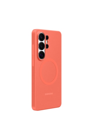 Samsung Galaxy Uyumlu S26 Ultra Silikon Magnet Kılıf - Mercan Mercan