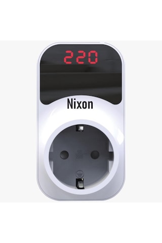Nixon Premium Serisi 150/280v 16 Amper Ayarlanabilir Gerilim Ve Voltaj Korumalı Dijital Ekranlı Priz Yok