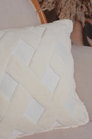 Cross Welsoft Jakarlı Dekoratif Kırlent Kılıfı 43x43 - Ztcross KARIŞIK