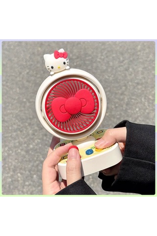 Hellokitty Masaüstü Şarj Fani-beyaz