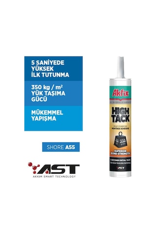Akfix High Tack Ast Montaj Yapıştırıcı Beyaz 290Ml