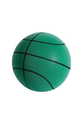 Ranyeek Çocuklar İçin Sessiz 7 Numara Yeşil Çizgili Basketbol Topu - Taşınabilir Ve Eğlenceli
