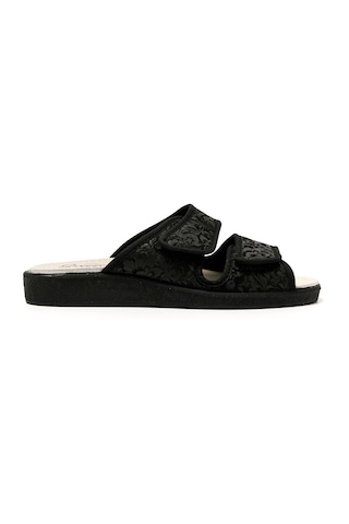 Sandalet Kadın 5688 Green Life Stretch Women's Footwear Black Siyah