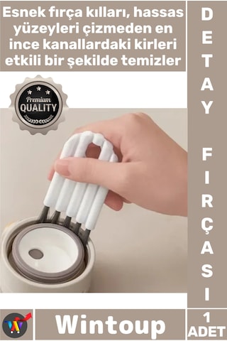 Fırça Profesyonel Dar Esnek Köşe Mobilya Klavye Jaluzi Çok Amaçlı Detay Boşluk Temizleme Fırçası