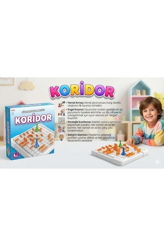Koridor Zeka Ve Strateji Oyunu - Mantıksal Düşünme Becerisi Geliştirici
