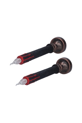 Kan Damlayan Alevsiz Mumlar Işık Güvenli Dekoratif Led Konik Mumluklar Cadılar Bayramı Korku Temalı Parti İçin Işık Diğer