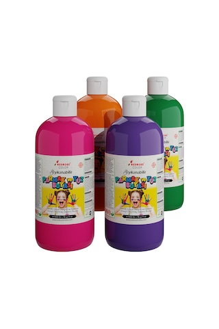 Ara Renkler Parmak Boyası 4'lü Set 4x500 Gr Diğer