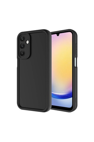Samsung Uyumlu Galaxy A15 Kılıf Kamera Korumalı Zore Ananas Kapak Siyah