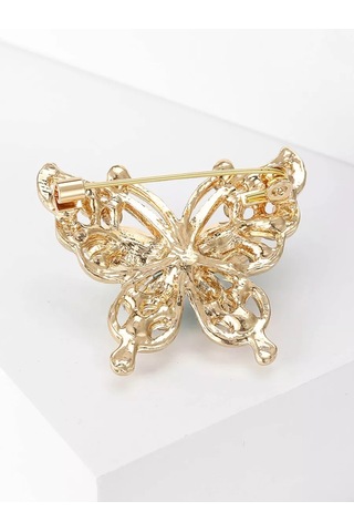 Fashion Jewelry Kelebek Broş Bijuteri 226634385 Altın Rengi