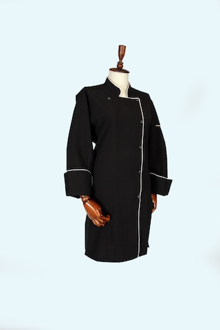 Maruf Tekstil Tunik Tesettür Yüksek Kalite Aşçı Ceket 48 Siyah