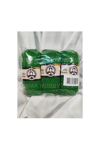 Favori Tweed Yeşil El Örgü İpi 3 Adet - Renk: 120c Favori Tweed Yeşil El Örgü İpi 3 Adet - Renk: 120c