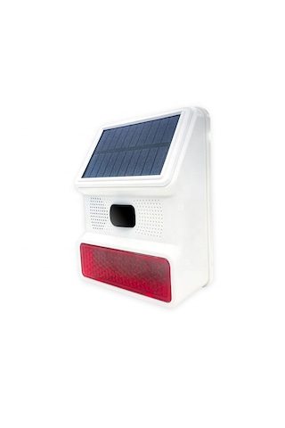 Onloi / Güneş Panelli Tuya Uyumlu Dış Alarm Sireni (Kumandalı) | OBG0612