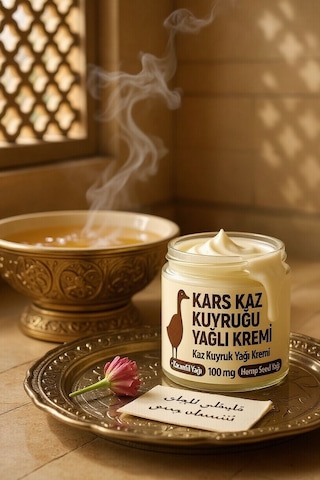 Kars Kaz Yağı Kuyruk Yağlı Masaj Kremi Jel 100 Mg Hemp See Oil,ardıç,karanfil,biberiye Yağı Içeren Masaj Kremi Jel