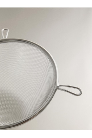 Mucit Home Çift Kulaklı Shake Süzme Süzgeci Konik Huni Süzgeç Kokteyl Süzgeci 12 Cm Gri