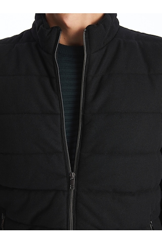 Lcw Vision Siyah Slim Fit Dik Yaka Erkek Şişme Yelek
