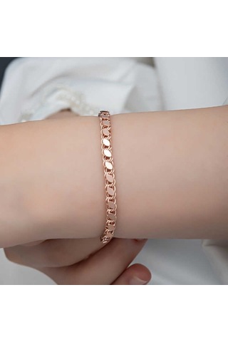Gümüş Rose Pullu Zincir Kadın Bileklik Çok Renkli 86341242