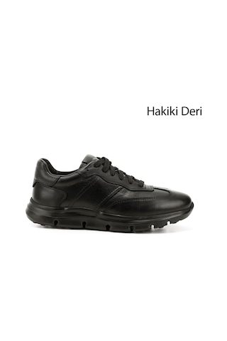 Gönderi(R) Erkek Siyah Bağcıklı Hakiki Deri Sneaker Ddma83531690 Siyah