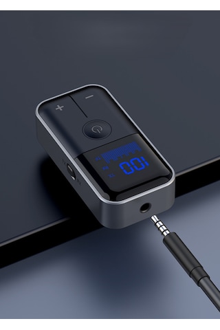 2 İn 1 Bluetooth Adaptör Alıcı Verici Bluetooth 5.4 Receiver Tf Kart Girişli Aux Wireless Araç Kiti