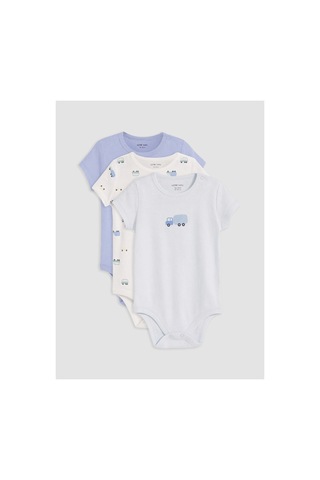 Lc Waikiki Alıta Cıty Farkıyla Lcw Baby Mavi Baskılı Erkek Bebek Çıtçıtlı Body 3'lü Mavi - 929719862 Mavi