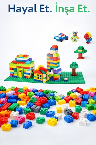 Do Brıks 2x2 Classic Ve City İle Uyumlu Parçalar - Karışık Renklerde 100 Parça