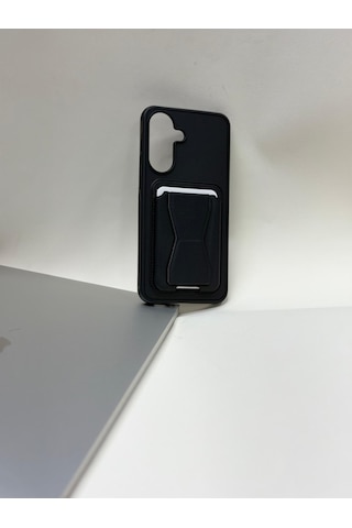 Samsung Samsung Uyumlu Galaxy A37 Kartlıklı İçi Kadife Lansman Kılıfı Cüzdan Taşıma Derdine Son Siyah