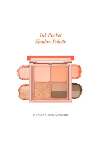 Mat, Parıltılı Tonlarda 5'li Far Paleti Perıpera Ink Pocket Shadow Palette 01 Fancy Spring Sunshine 32163085