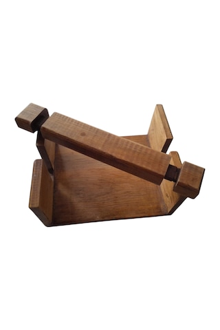 Masif Ahşap Çam Ağacı Dekoratif Peçetelik 19 Cm X 15,5 Cm