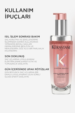 Kerastase Chroma Absolu L'huile Chroma Eclat Boyalı Saçlar Için Yedek Şişe Bakım Yağı 75 Ml