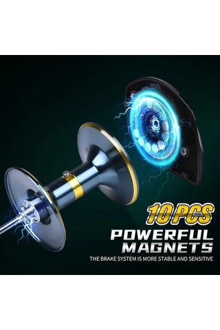 Motion003 Proberos Su Damlası Balık Makarası Sol El 5+1bb Bilyalı Rulman 7.2:1 Dişli Oranı 12kg Çekme Gücü Tatlı Tuzlu Su