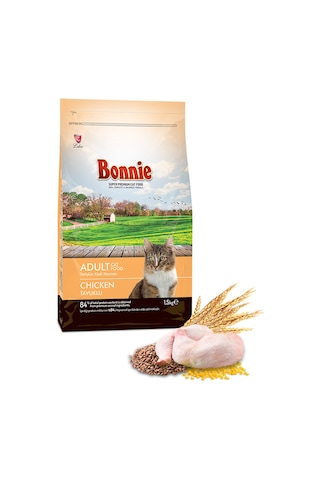 Bonnie Tavuklu Yetişkin Kedi Maması 1500 G