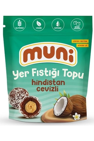 Muni Hindistan Cevizli Yer Fıstığı Topu 6 x 80 G