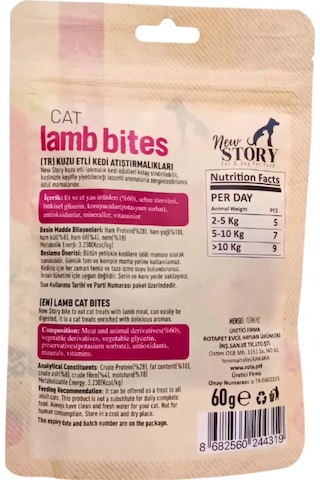 Cat Lamb Bites 6x60gr. Kuzu Etli, Kedi Ödül Maması